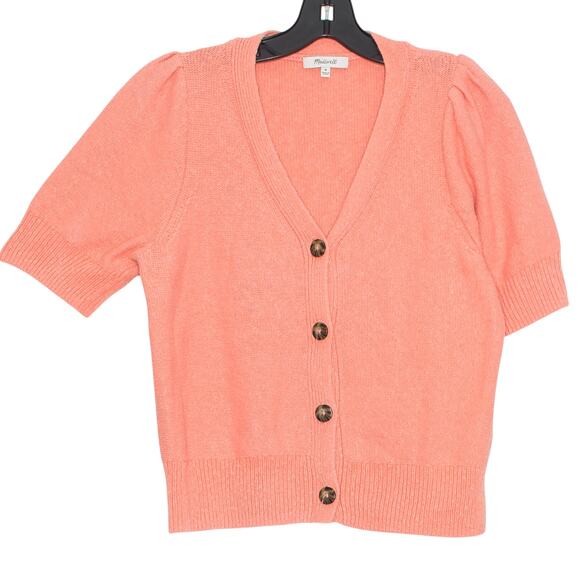 Madewell Cardigan Sweater Minimalist Feminine Whimsical Boho Button Up Medium - Picture 1 of 6